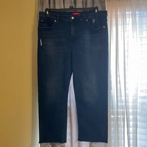 Dark wash capri jeans-size 16W